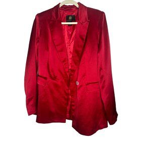 House of Harlow 1960 Burgundy Satin Blazer Nwot Small